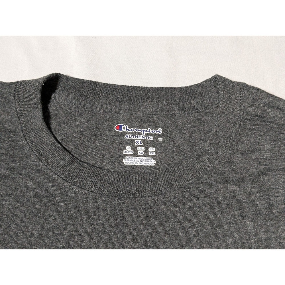 STANFORD UNIVERSITY x Champion Gray‎ Heather T-Shirt - Men XL - Picture 3 of 12